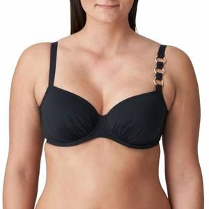 NEW PRIMA damietta full cup bikini top in black